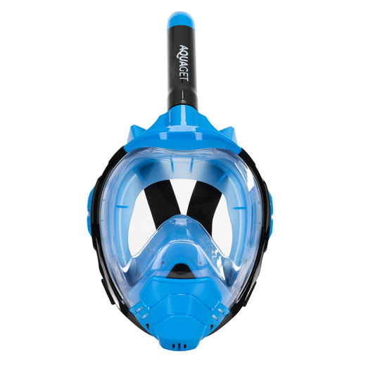Maska z rurką do nurkowania, snorkelingu L/XL pełnotwarzowa, AntiFog, uchwyt na kamerę