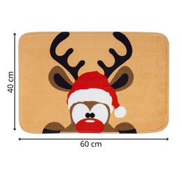 Dywanik łazienkowy, antypoślizgowy 60x40 cm mata, renifer
