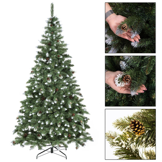 Choinka sztuczna premium 220 cm sosna diamentowa drzewko bożonarodzeniowe