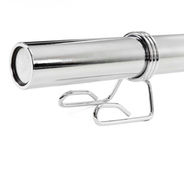 Gryf prosty olimpijski 220 cm sztanga ze stali chromowanej zaciski 50 mm