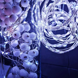 Lampki dekoracyjne 50 LED biały zimny 