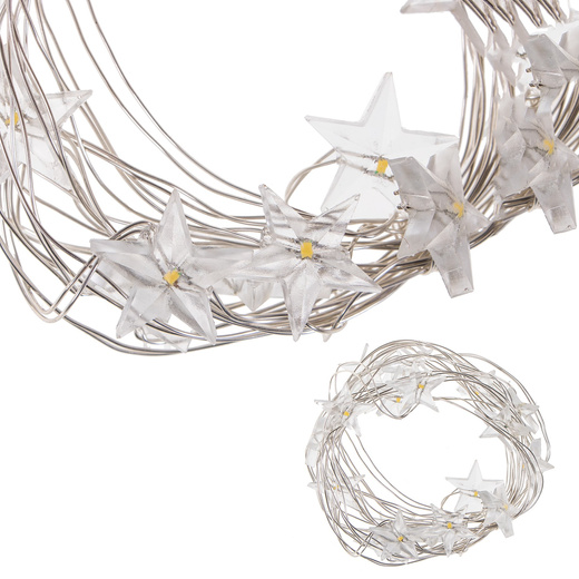 Lampki choinkowe 20 LED ciepły biały