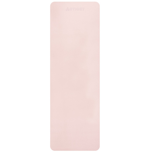Mata do jogi, ćwiczeń fitness 183x61 cm antypoślizgowa, materac do stretchingu, jasny róż
