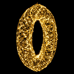 Wieniec świetlny 45 cm stroik świateczny na drzwi 720 LED ciepły biały