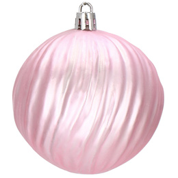 Bombki choinkowe 30 szt. różowy 8cm zestaw choinkowy