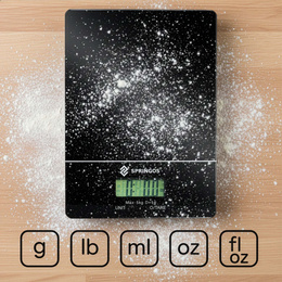 Waga kuchenna, domowa 5 kg elektroniczna z wyświetlaczem, miarka kuchenna