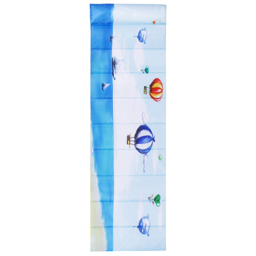 Materac plażowy z zagłówkiem, składany 180x60 cm mata z poduszką, niebieski