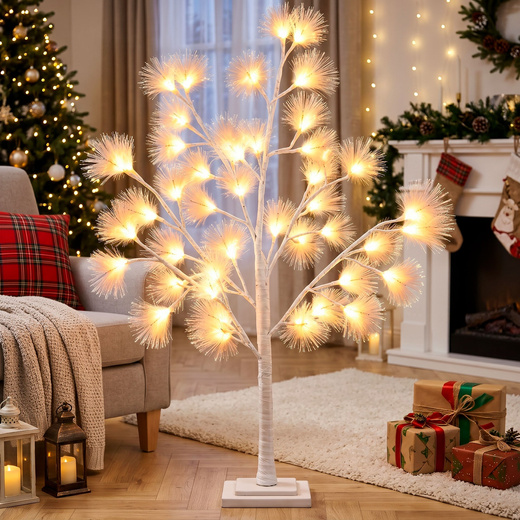 Świecące drzewko 90 cm sosna 48 Led drzewko świąteczne dekoracja ozdoba świetlna