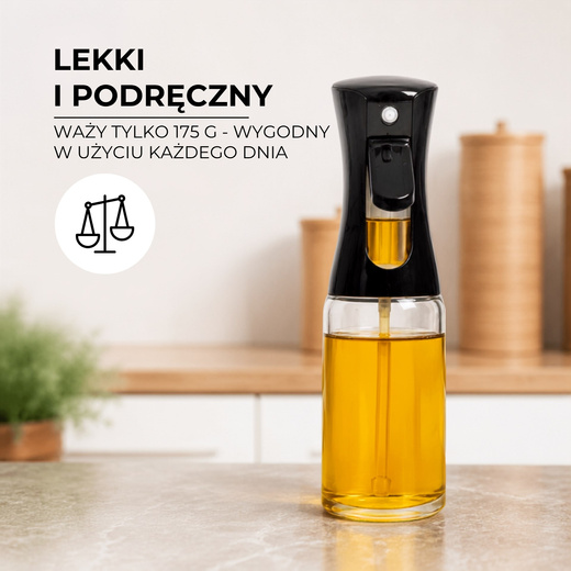 Dozownik do oleju 300 ml spryskiwacz do oliwy octu rozpylacz kuchenny pojemnik spray