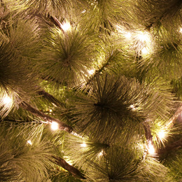 Choinka sztuczna na pniu z oświetleniem 128 LED drzewko świąteczne 150 cm ośnieżone