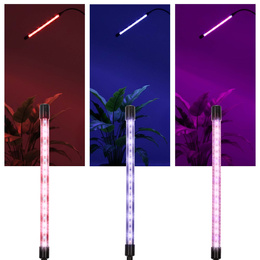 Lampa do doświetlania roślin LED do wzrostu uprawy 4 panele z timerem i pilotem, usb