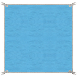 Koc plażowy sand free 200x200 cm mata plażowa dwuwarstwowa niebieska