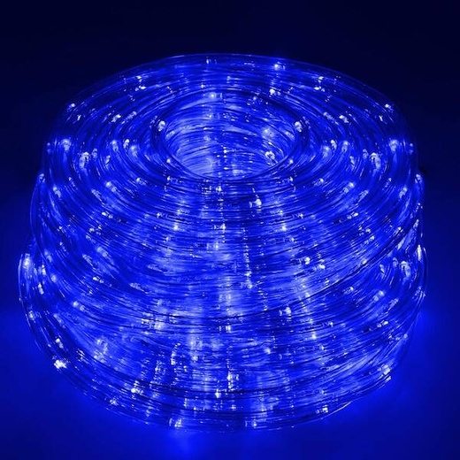 Wąż świetlny 480 Led niebieski 20m z programatorem IP44