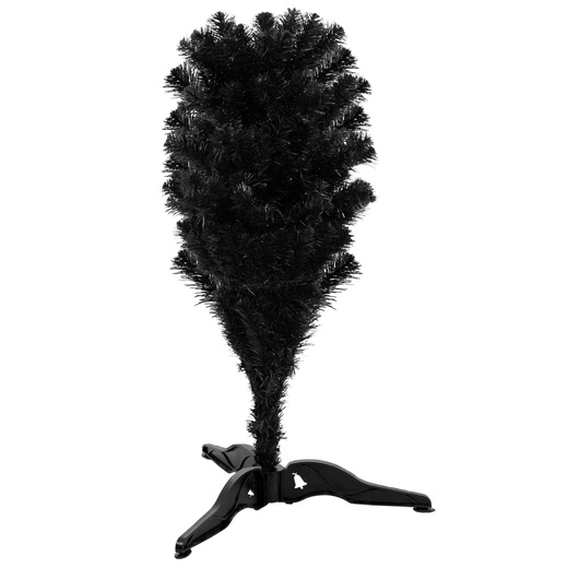 Choinka sztuczna 180 cm jodła czarna nowoczesna, ze stojakiem