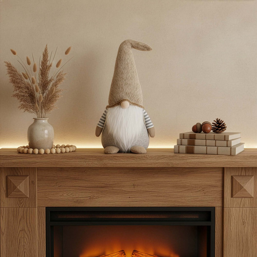 Skrzat świąteczny 52 cm ozdoba świąteczna krasnal świąteczny, gnom stojący figurka