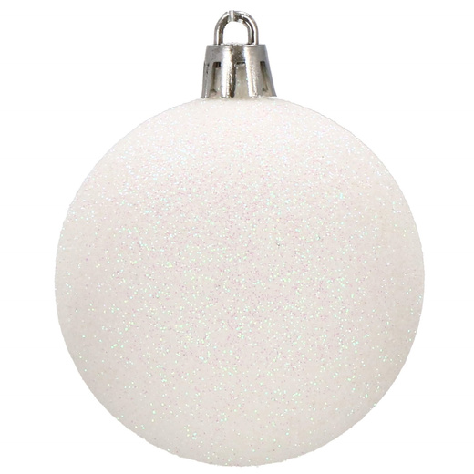 Bombki choinkowe 100 szt. biały zestaw choinkowy