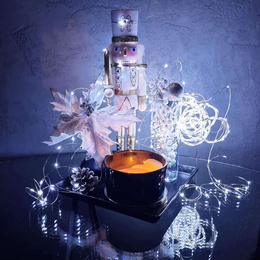 Lampki choinkowe na szpuli 1000 LED druciki biały zimny wewnętrzno-zewnętrzne