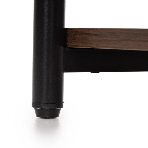 Szafka nocna, stolik z półkami do sypialni 35x31x59 cm nakastnik, ciemnobrązowy