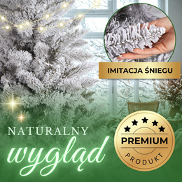 Choinka sztuczna 250 cm świerk kaukaski ośnieżony