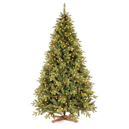 Choinka sztuczna 240 cm Premium Royal Trees świerk syberyjski z drewnianym stojakiem