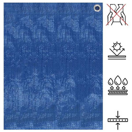 Plandeka 4x5 m 60g/m2 gruba płachta ochronna niebieska