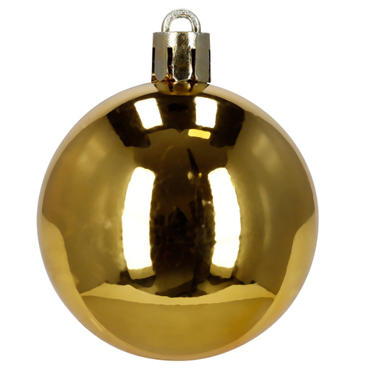 Bombki choinkowe 100 szt. zestaw dekoracji świątecznych nietłukące, złote
