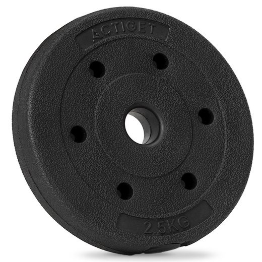 Obciążenie bitumiczne 2,5 kg 2 szt. talerz kompozytowy 29 mm krążek do sztangi hantli