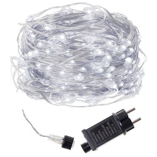 Lampki choinkowe 300 led druciki na prąd biały zimny