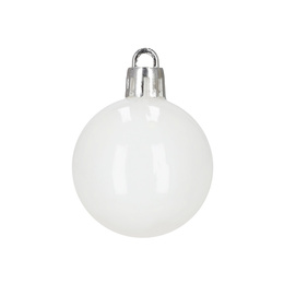 Bombki choinkowe 40 szt. zestaw dekoracji świątecznych, nietłukące, białe