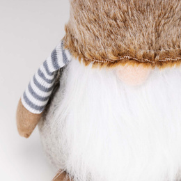 Skrzat świąteczny 38 cm ozdoba bożonarodzeniowa krasnal świąteczny, gnom stojący figurka