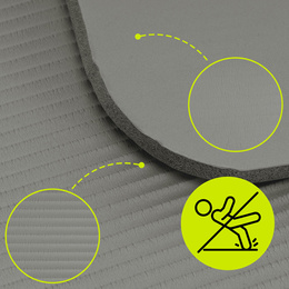 Mata do jogi, ćwiczeń fitness 183x61 cm antypoślizgowa, materac do stretchingu szary