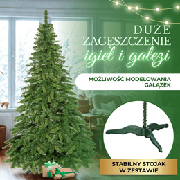 Choinka sztuczna 220 cm jodła zielona Vera