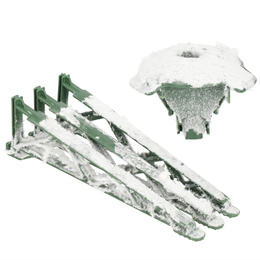 Choinka sztuczna 220 cm świerk kaukaski ośnieżony