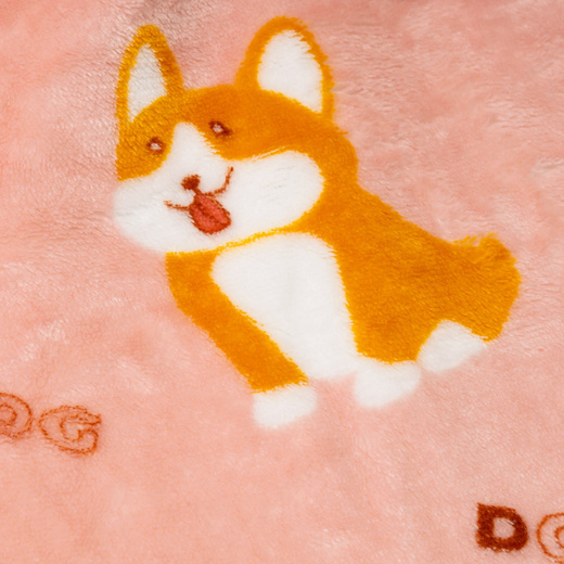 Kocobluza damska oversize koc bluza 2w1 z kapturem ciepła szlafrok futrzak piesek corgi