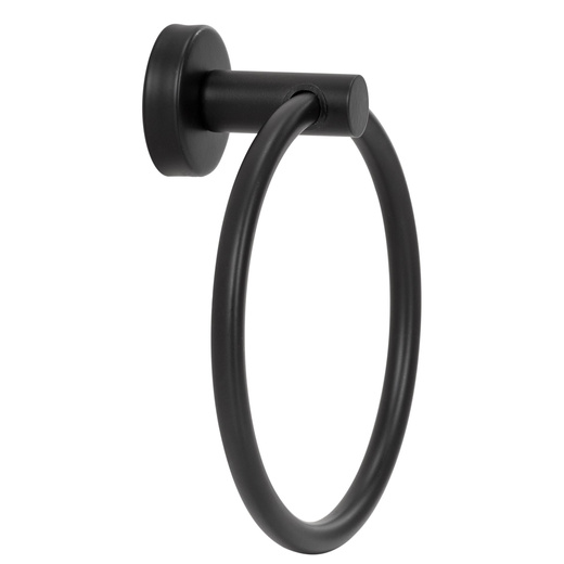 Wieszak na ręczniki, łazienkowy okrągły, uchwyt na ręczniki, czarny