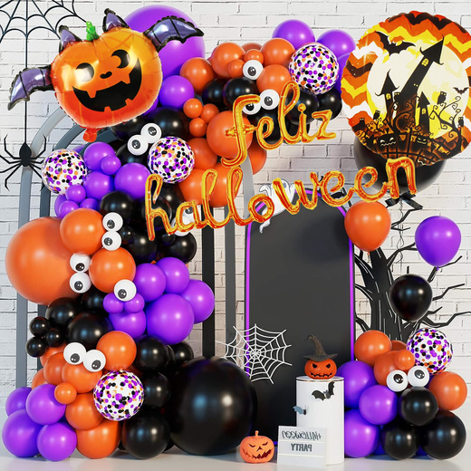 Dekoracje na Halloween zestaw balony girlanda ozdoby na Halloween