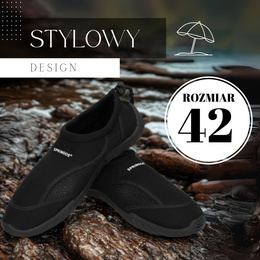 Buty do wody, szybkoschnące buty na plaże rozm. 42 czarne