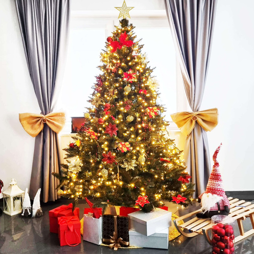 Lampki choinkowe 200 led biały ciepły 12,5 m oświetlenie świąteczne IP44