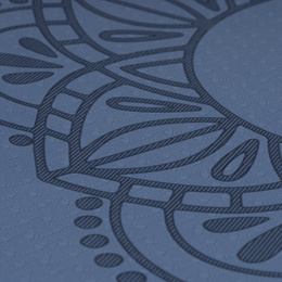 Mata do ćwiczeń 183x61 cm antypoślizgowa TPE do jogi, stretchingu z uchwytem niebieska