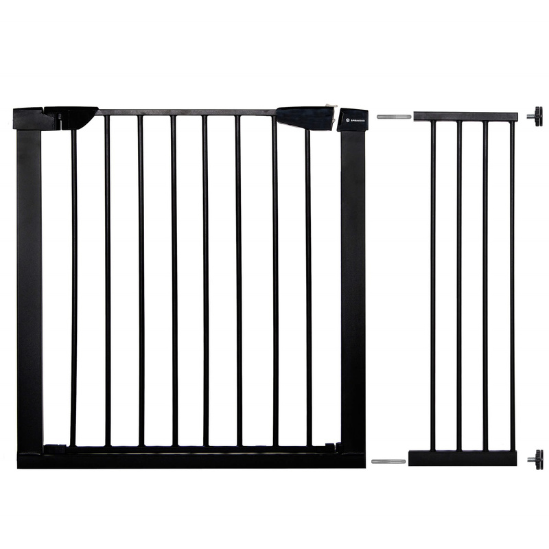 Bramka zabezpieczająca barierka rozporowa  75-110 cm czarna