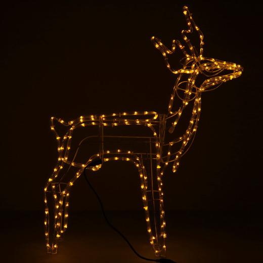 Renifer Led 85 cm świąteczny, świetlna dekoracja do ogrodu biały ciepły