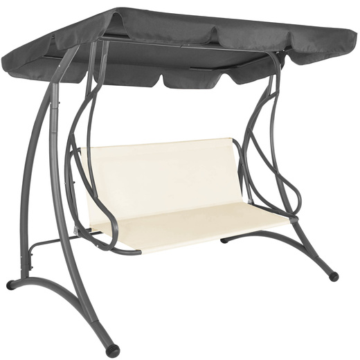 Materiał na siedzisko huśtawki ogrodowej 130 x 100 cm tkanina wodoodporna ecru