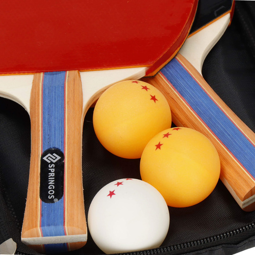 Paletki do ping ponga zestaw z 3 piłeczkami i pokrowcem komplet tenis stołowy