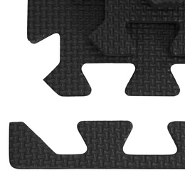 Mata treningowa, ochronna 4 szt. puzzle z pianki EVA 1,2 cm antypoślizgowe, grafitowe