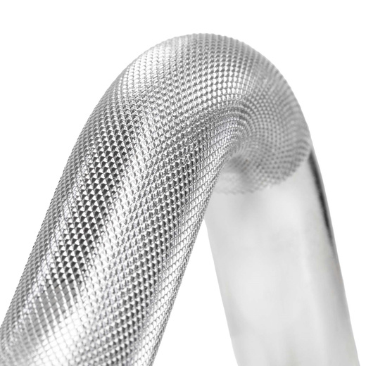 Gryf mocno łamany 120 cm sztanga ze stali chromowanej 2 zaciski 25 mm