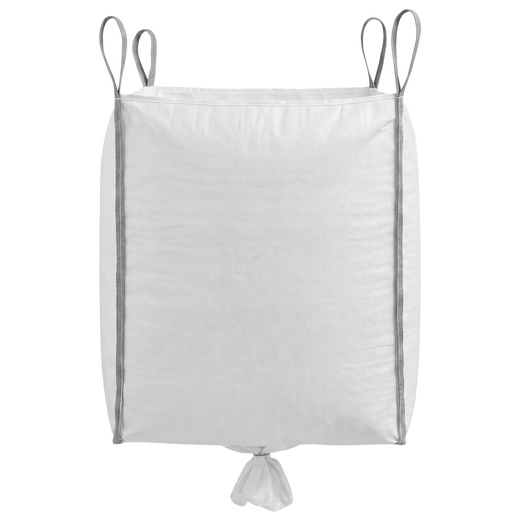 Big Bag worek z lejem 1000 kg mocny na gruz 160x90x90 cm kontener z uchwytami biały