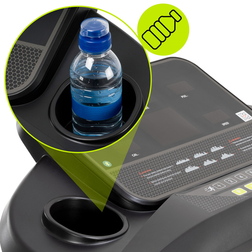 Bieżnia elektryczna, domowa 16 km/h z nachyleniem składana z aplikacją i czujnikami PRO