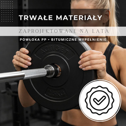 Obciążenie bitumiczne 2,5 kg 4 szt. talerz kompozytowy 29 mm krążek do sztangi hantli