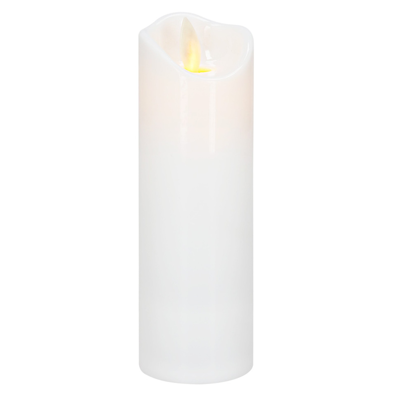Świeca elektryczna LED wkład do znicza 15 cm świeczka na baterie z ruchomym płomieniem