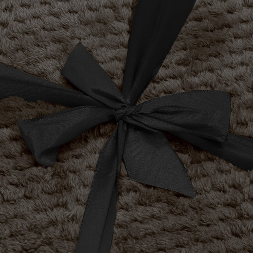 Narzuta na łóżko, pled 200x220 cm tłoczony koc na kanapę czarny